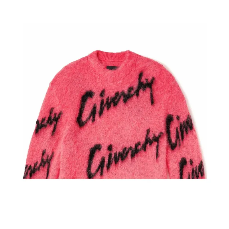 Givenchy Intarsia Mohair Crewneck-4