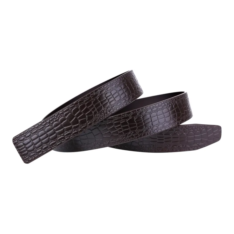 CATELLES Top Grain Cow Leather Leather Belts Men's Black/Coffee 3.5cm-8