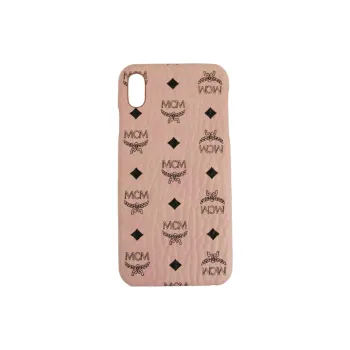 MCM Coated Canvas Material Easy To Use And Durable Phone Cases Compatibility With Apple IPhone XS Max Trendy And Cool