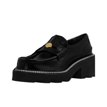 LOUIS VUITTON Beaubourg Loafers Women's Black