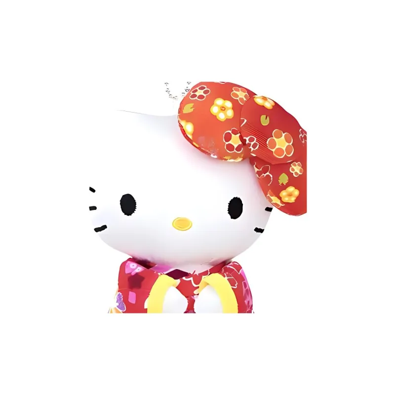 Sanrio Red Bowknot Kimono Dolls Plush Pendant 12cm High-3