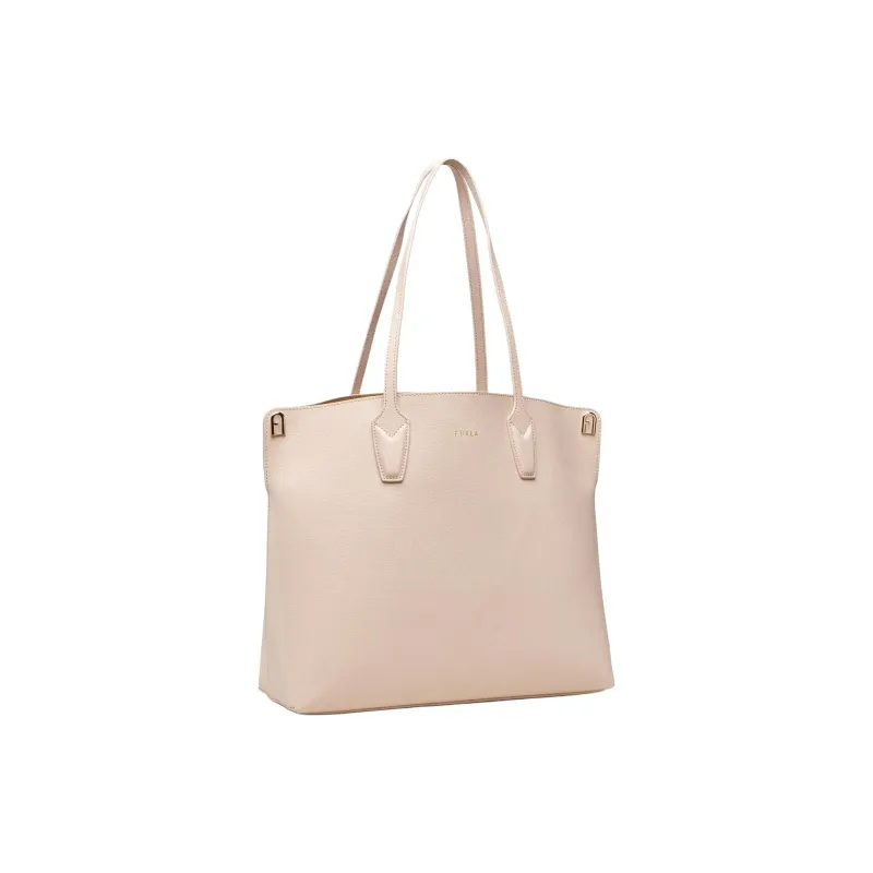 Furla Paradiso Leather Tote Bag Shopping Bag Shoulder Bags Women's Light Brown-1