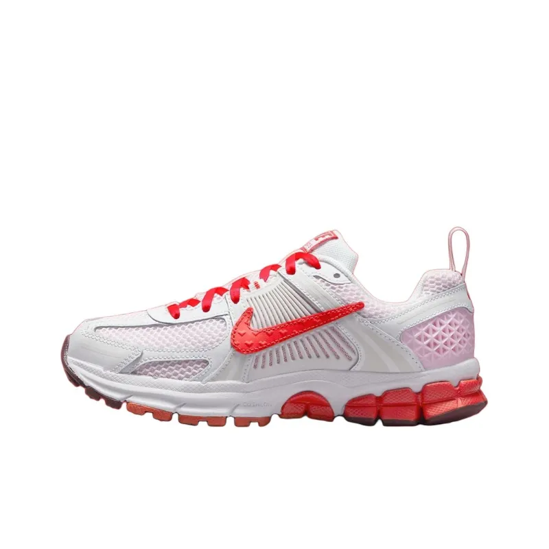 Nike Air Zoom Vomero 5 Abrasion Resistant Low Top Kids' Running Shoes White Red Unisex-0