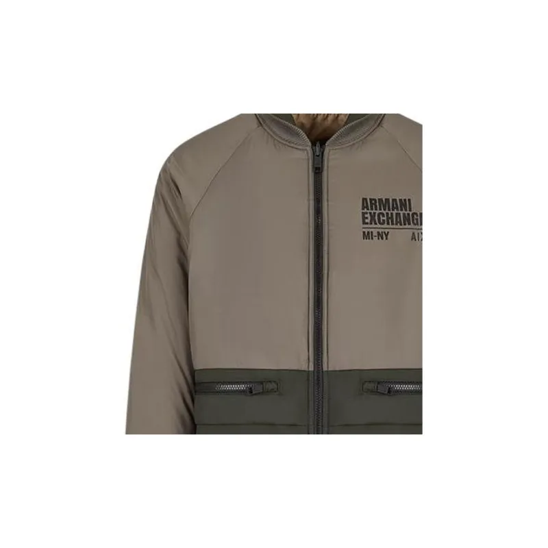 ARMANI EXCHANGE Jackets Men Gray Green-4