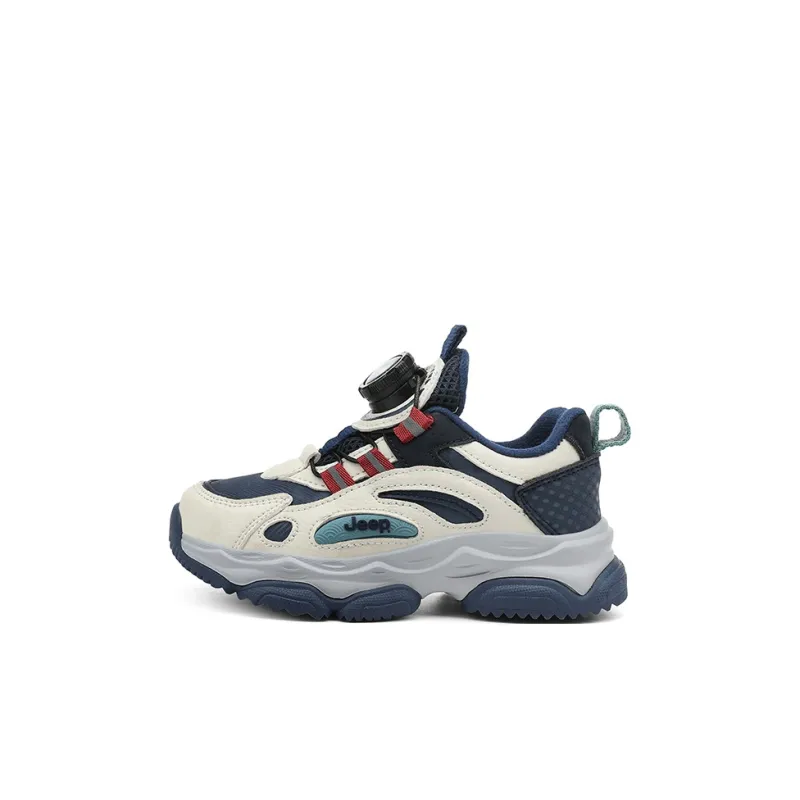 Jeep Durable Warm Low Top Kids' Running Shoes Dark Blue Red Kids'-0