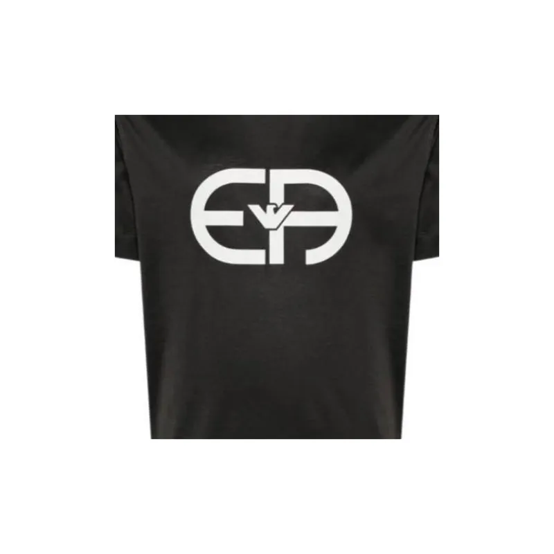 EMPORIO ARMANI Logo print Crew neck T shirt-7