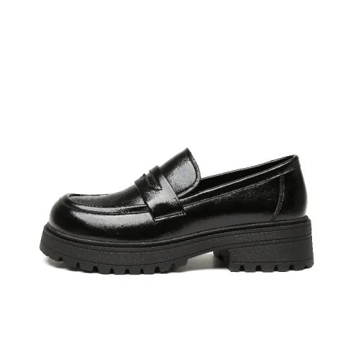 DUSTO Loafers Women's Black/Beige/Coffee