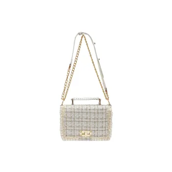 LUVISTRUE Fabric Shoulder Bag Crossbody Bag Handbag Regular Women's Ecru/Pink/Black