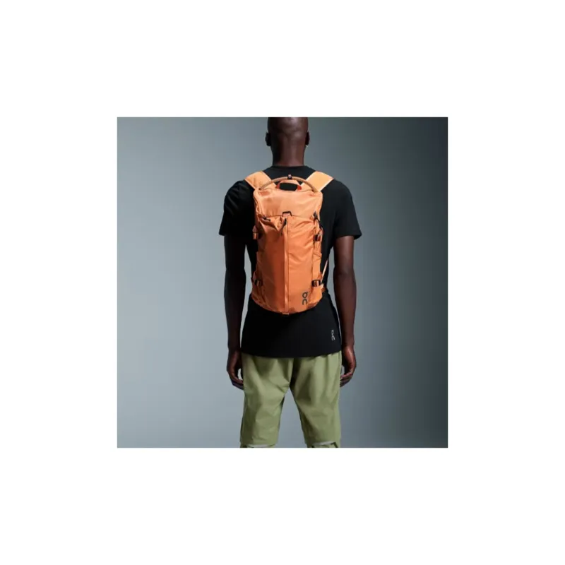 On Recycled Ocean Plastic Backpack Regular Unisex Orange-2