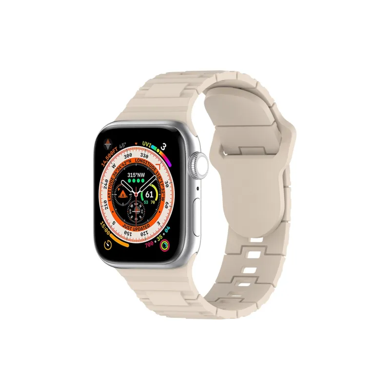 Cuttlefish Grid Apple Compatibility Watch Band Imitation Metal Material-12