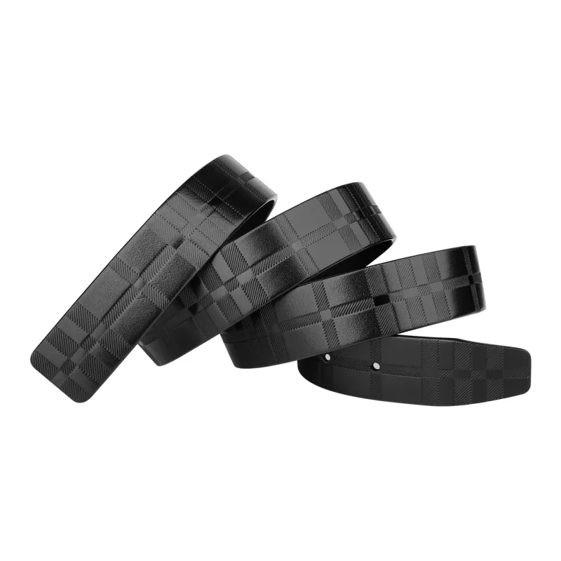 CATELLES Top Grain Cow Leather Headless Belt Men's 3.5cm-15