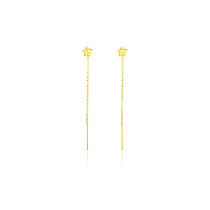 POTTICY 18K Gold Drop Earrings Women's-0