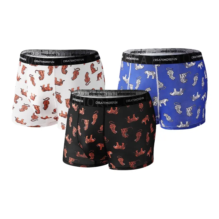 Qiao Ni Tong Underpants Men's 3 Pack-4