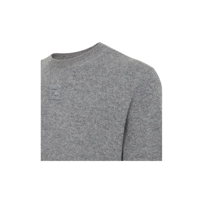 FENDI Long Sleeved Crewneck Knitted Jumper-5
