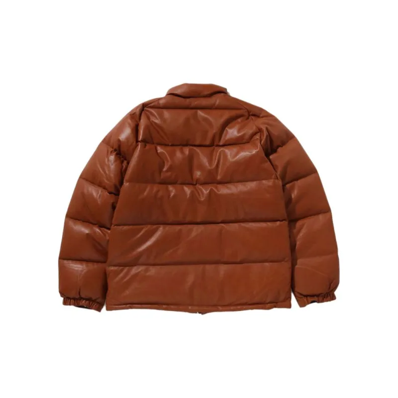 Bape Leather Classic Down Jacket Jacket-4