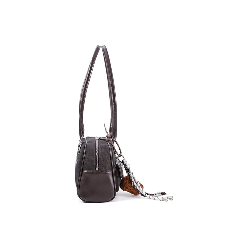 Vigno Synthetic Leather Tote Shoulder Bag Regular Women's Yellow Brown/Black/Coffee-40