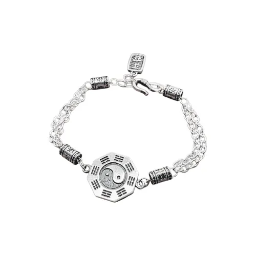 CUTE DAME S999 Pure Silver Bracelets Unisex Silver
