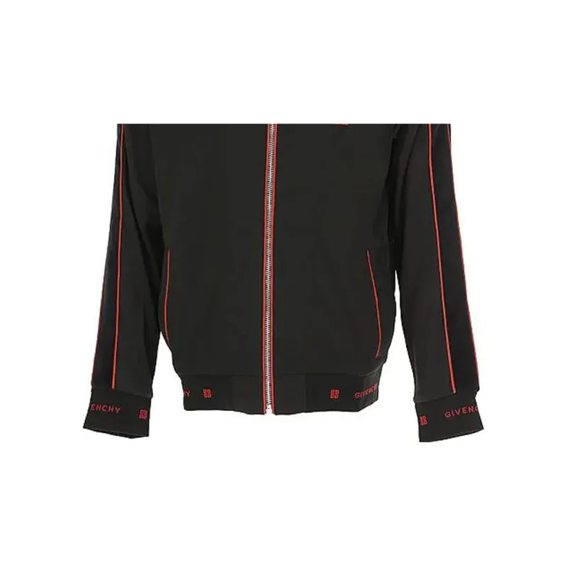 Givenchy Jackets Men Black Red-5