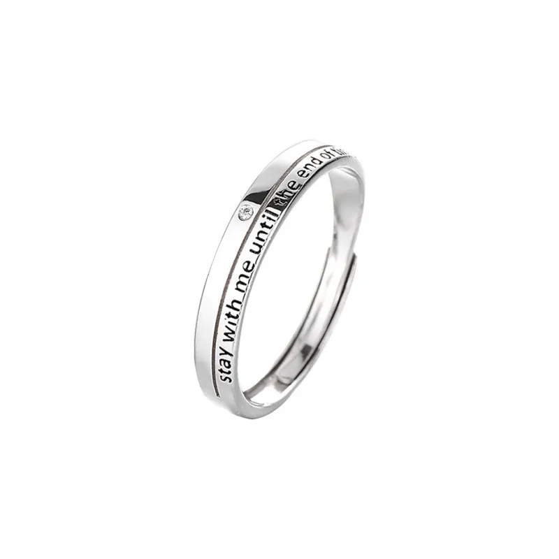 Xiaoyinjiang 999 Fine Silver Rings Unisex-11