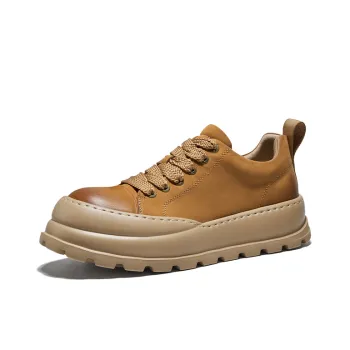 Hautton Jeans Low Top Casual Shoes Men's Earth Yellow