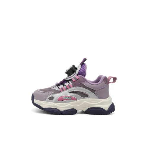Jeep Durable Warm Low Top Kids' Running Shoes Pink Purple Kids'