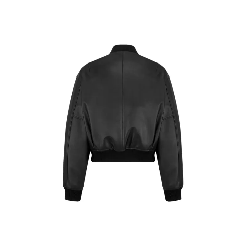 DIOR SS25 Leather Jacket Men's Black-1