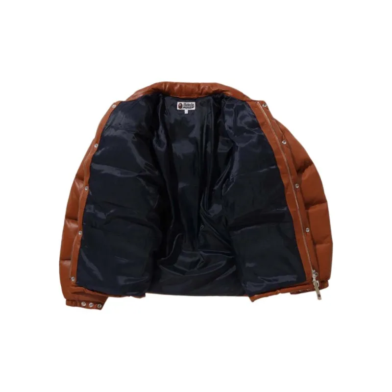 Bape Leather Classic Down Jacket Jacket-5