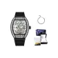 6042A Black Case White Dial