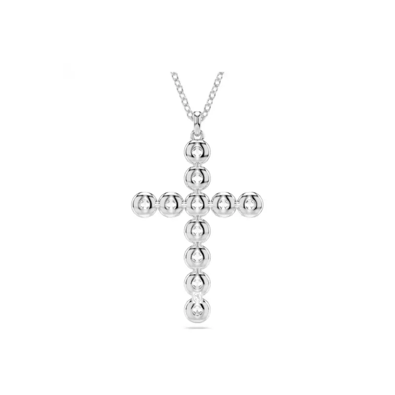 Swarovski Insigne Rhodium Plated Zirconia Necklaces Women's Silver-2