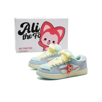 ALI THE FOX Anti Slip Wear Resistant Lightweight Breathable Low Top Skateboard Shoes Unisex Blue Caterpillars