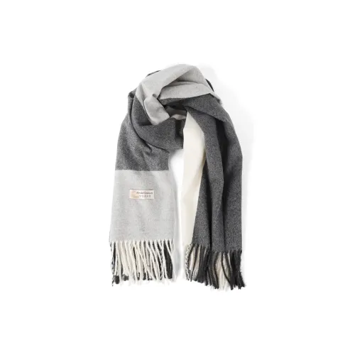 Gold Artist Cashmere Knit Scarves Unisex