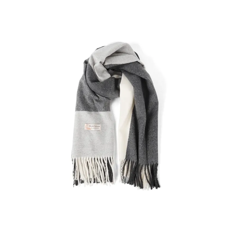 Gold Artist Cashmere Knit Scarves Unisex-0