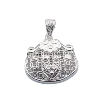 Stone Edge Poly 999 Fine Silver Pendants Unisex