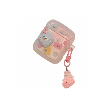 Kona Chun Compatibility With AirPods 2/Pro/3 TPU Ins Blended Cute Blue Cheese Fully Enclosed Headphone Cases