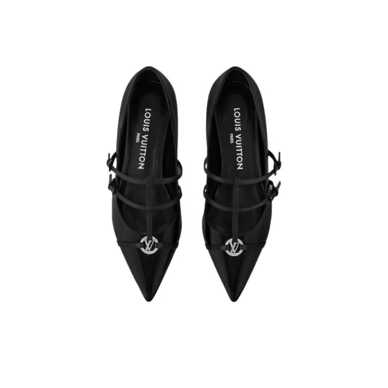 LOUIS VUITTON 6AM Flat Casual Single Shoes Women's Black-3