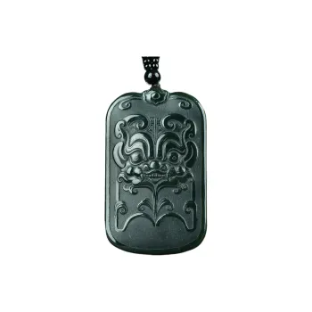 Jade Charm Yao Hetian Jade Necklaces Green Jade Men's