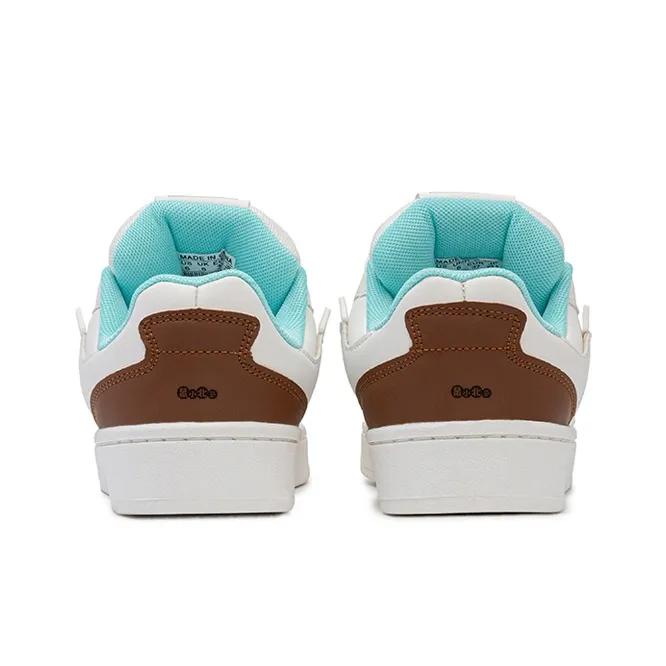 SHUXIAOBEI Anti Slip And Wear Resistant Lightweight Low Top Skateboard Shoes Unisex White Blue-75