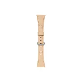 Apricot Silver-Tone Buckle-Horseshoe Buckle Small Round Pendant Belt