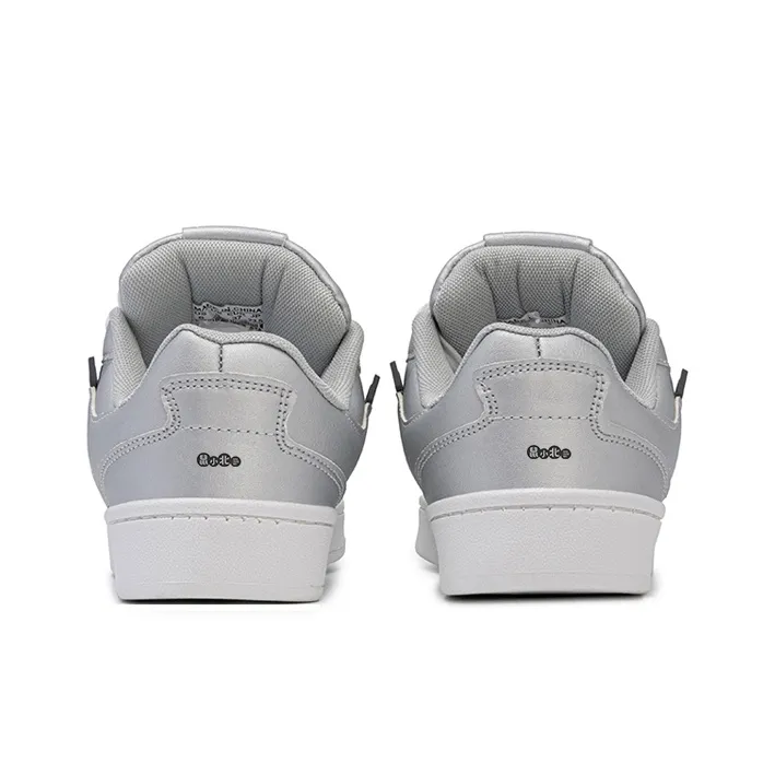 SHUXIAOBEI Anti Slip And Wear Resistant Lightweight Low Top Skateboard Shoes Unisex White Blue-63