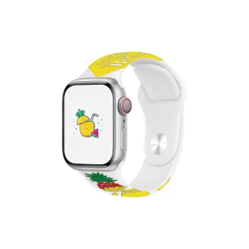ZHENGGUANG New Arrival Summer Pineapple Silicone Girl Watch Band Compatibility Apple S9/8/7/watch4/5/6/se