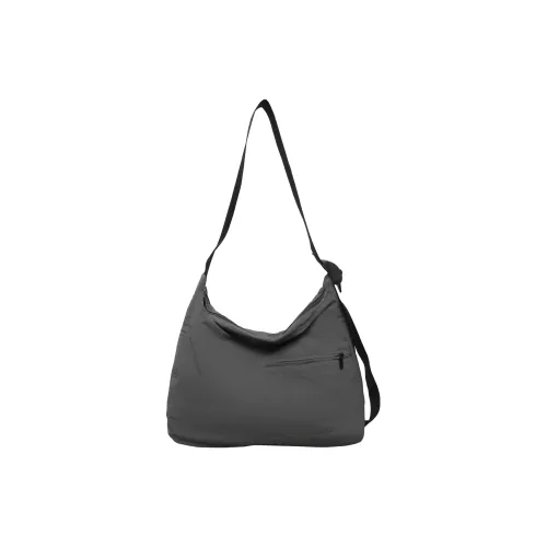 LUVISTRUE Nylon Cycling Hobo Bag Messenger Bag Regular Men's Black/Gray/Ecru