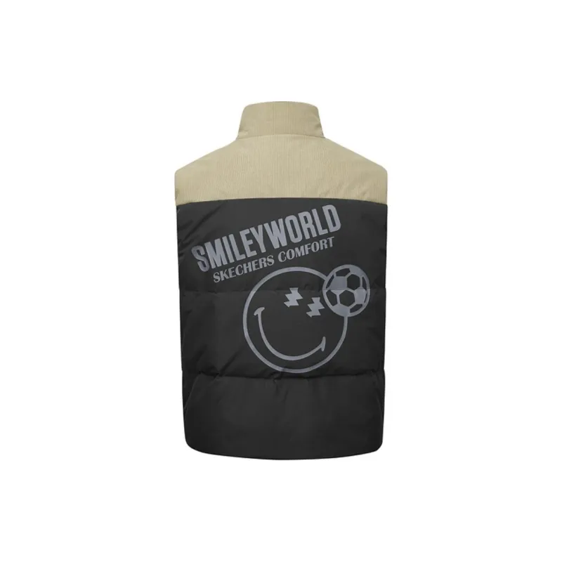 Skechers x SMILEYWORLD Vest Unisex Mushroom Brown & Carbon Black-1