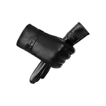 PIERRE CARDIN Sheepskin Gloves Women's Black