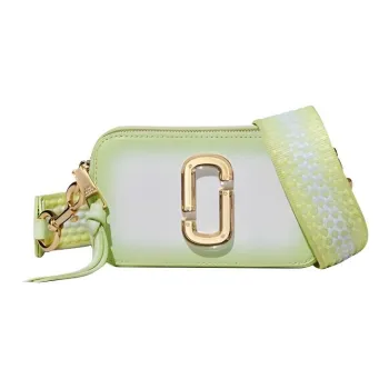 MARC JACOBS Cow Leather Camera Bag, Box Bag, Shoulder Bag, Crossbody Bag Women's Neon Green