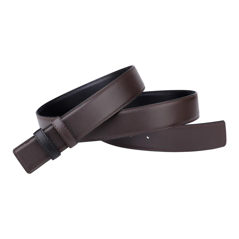 CATELLES Top Grain Cow Leather Headless Belt Men's 3.5cm-15