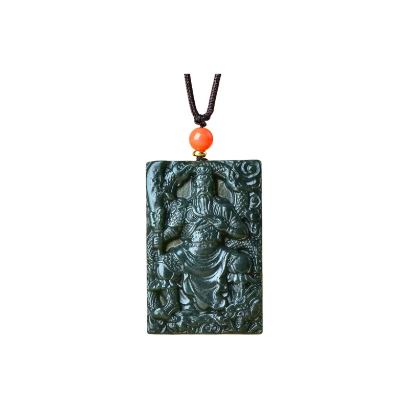 Jing Ruyu Hetian Jade Necklaces Green Jade Unisex-0
