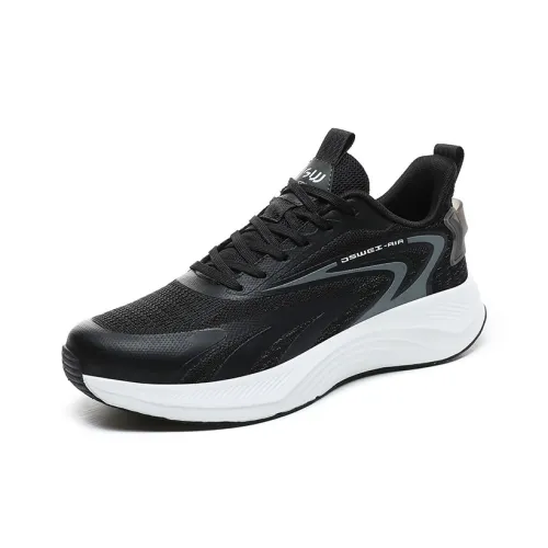 JSWEI Lightweight Cushioning Breathable Low Top Casual Running Shoes Men's