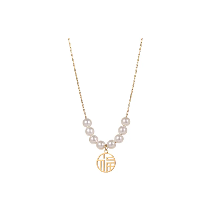 ONEKISS Gold Plated Copper Necklaces Women's-0
