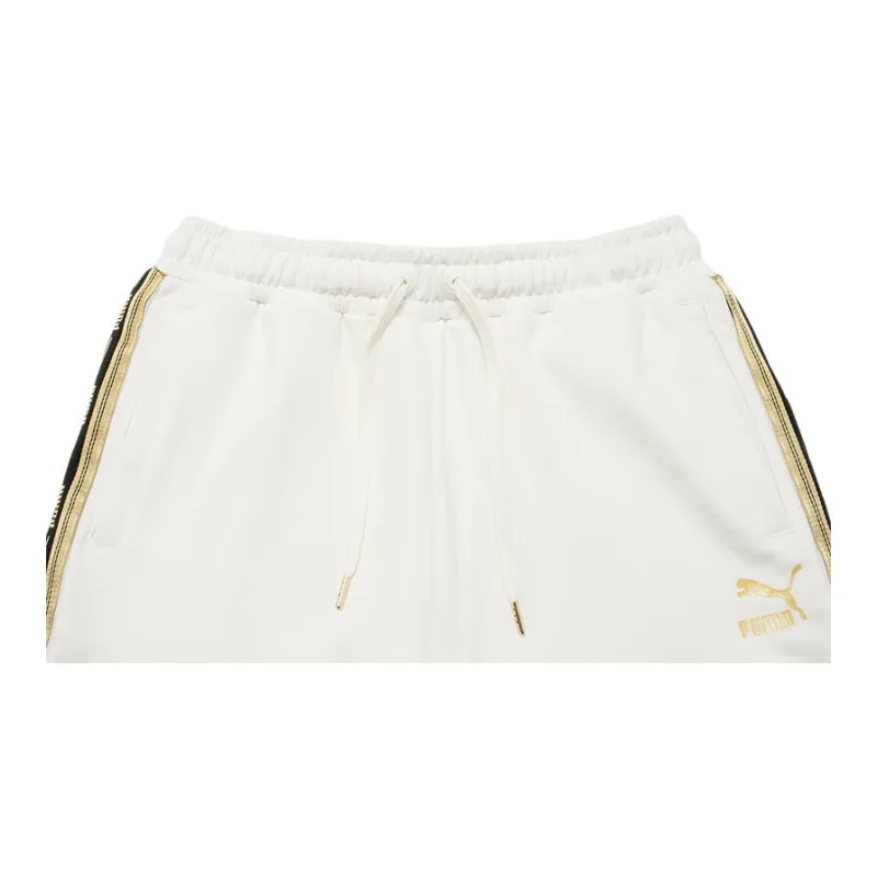PUMA Knitted Sports Pants Men's White-4