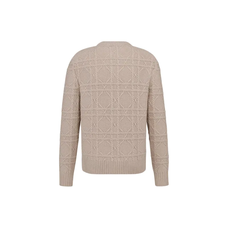 DIOR Icon FW24 Cashmere Sweater Men's Beige-1
